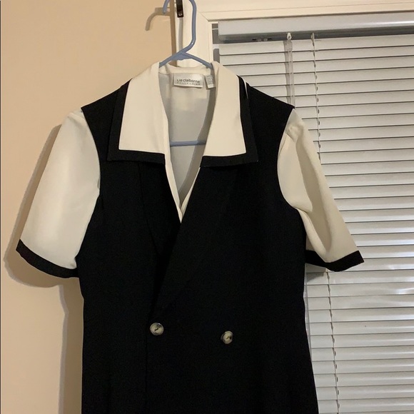 Sleeveless black button tunic size 12 Jones NY - Picture 5 of 6